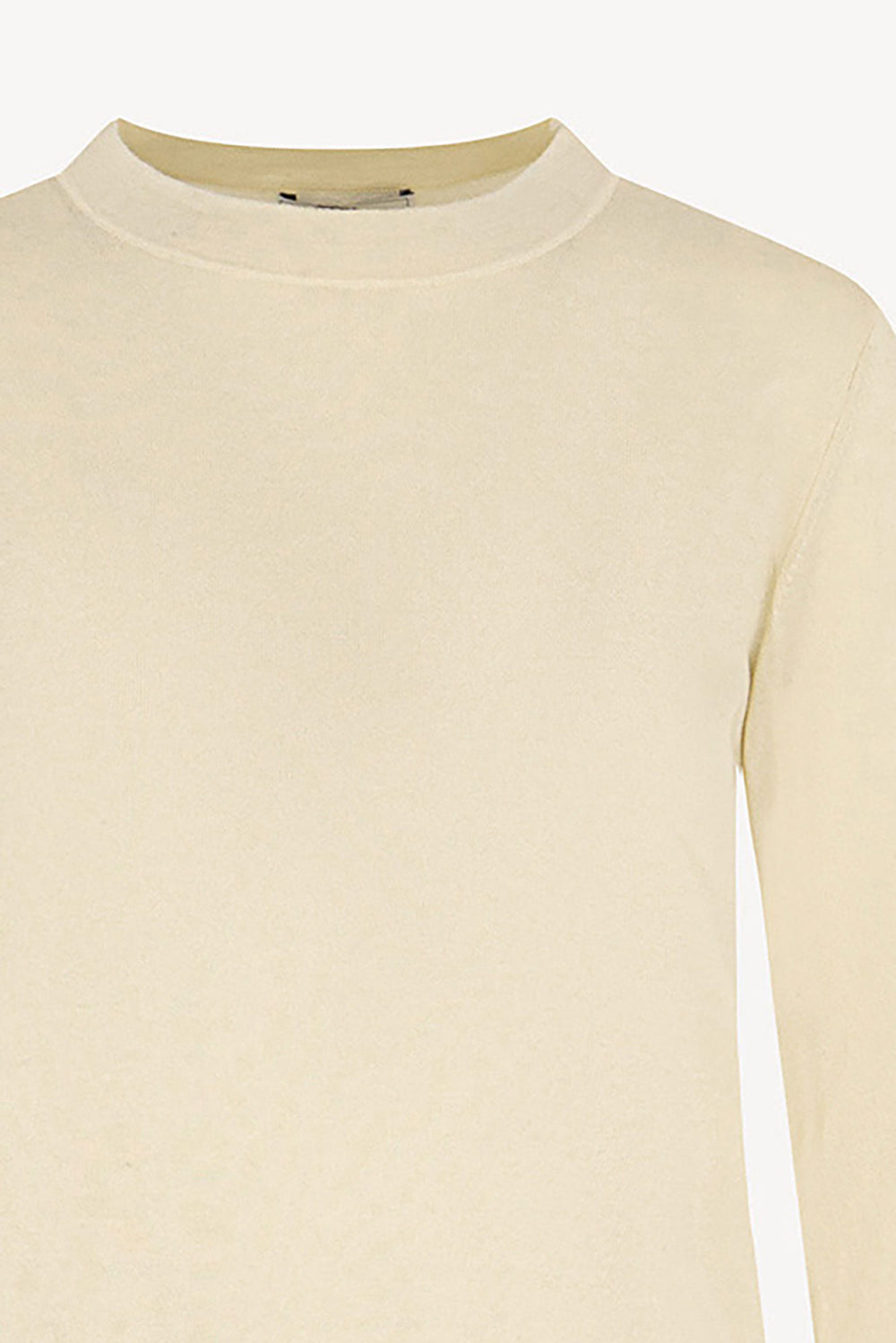 Maglia Girocollo in Seta Cashmere Extrafine Avorio