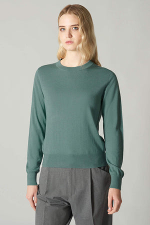 Maglia Girocollo in Seta Cashmere Extrafine Avorio