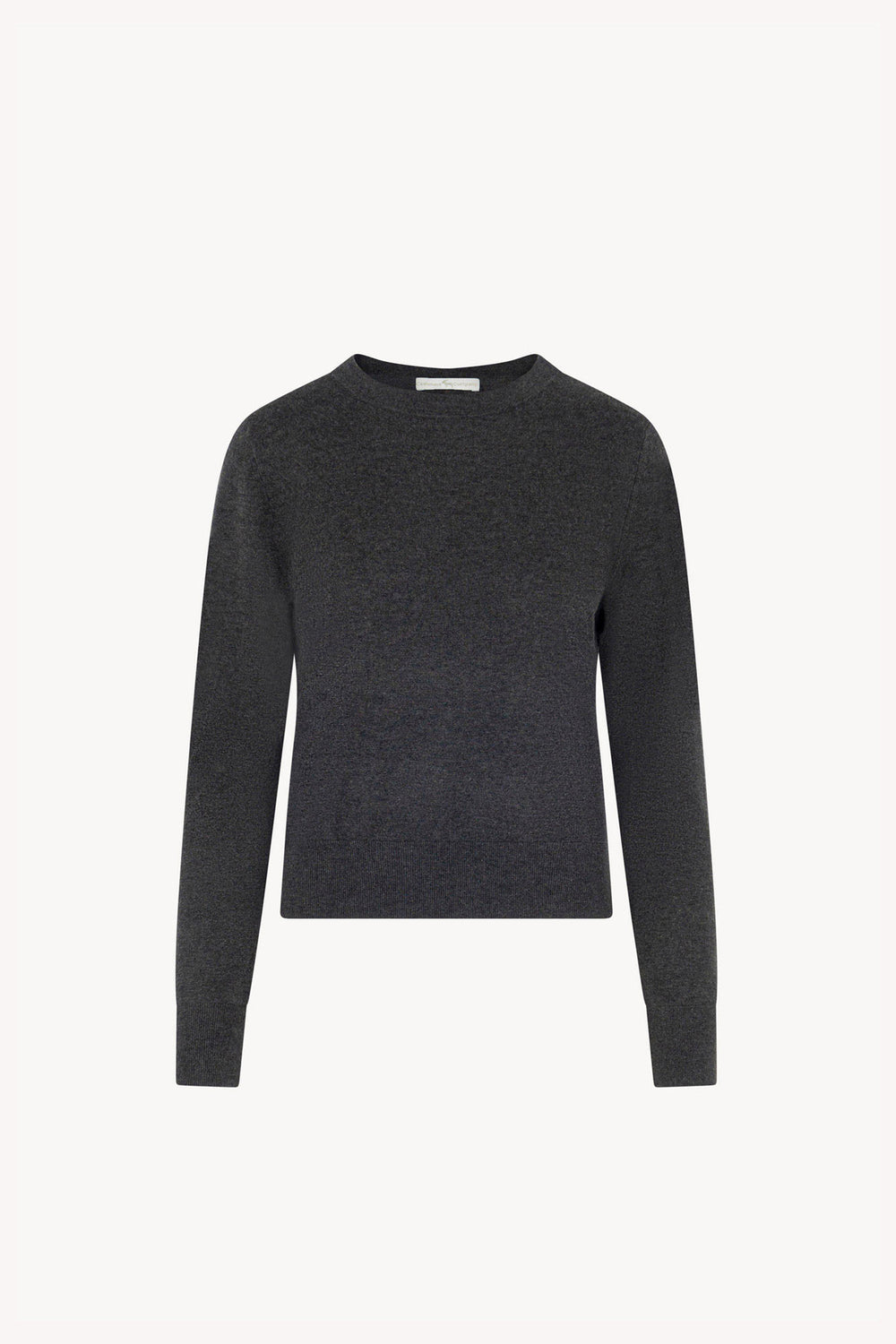 Maglia Girocollo in Seta Cashmere Extrafine Grigio