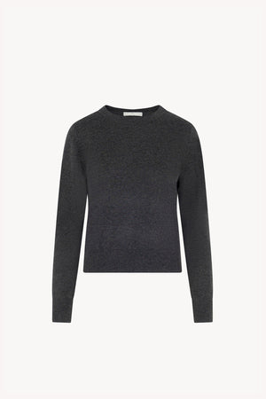 Maglia Girocollo in Seta Cashmere Extrafine Grigio