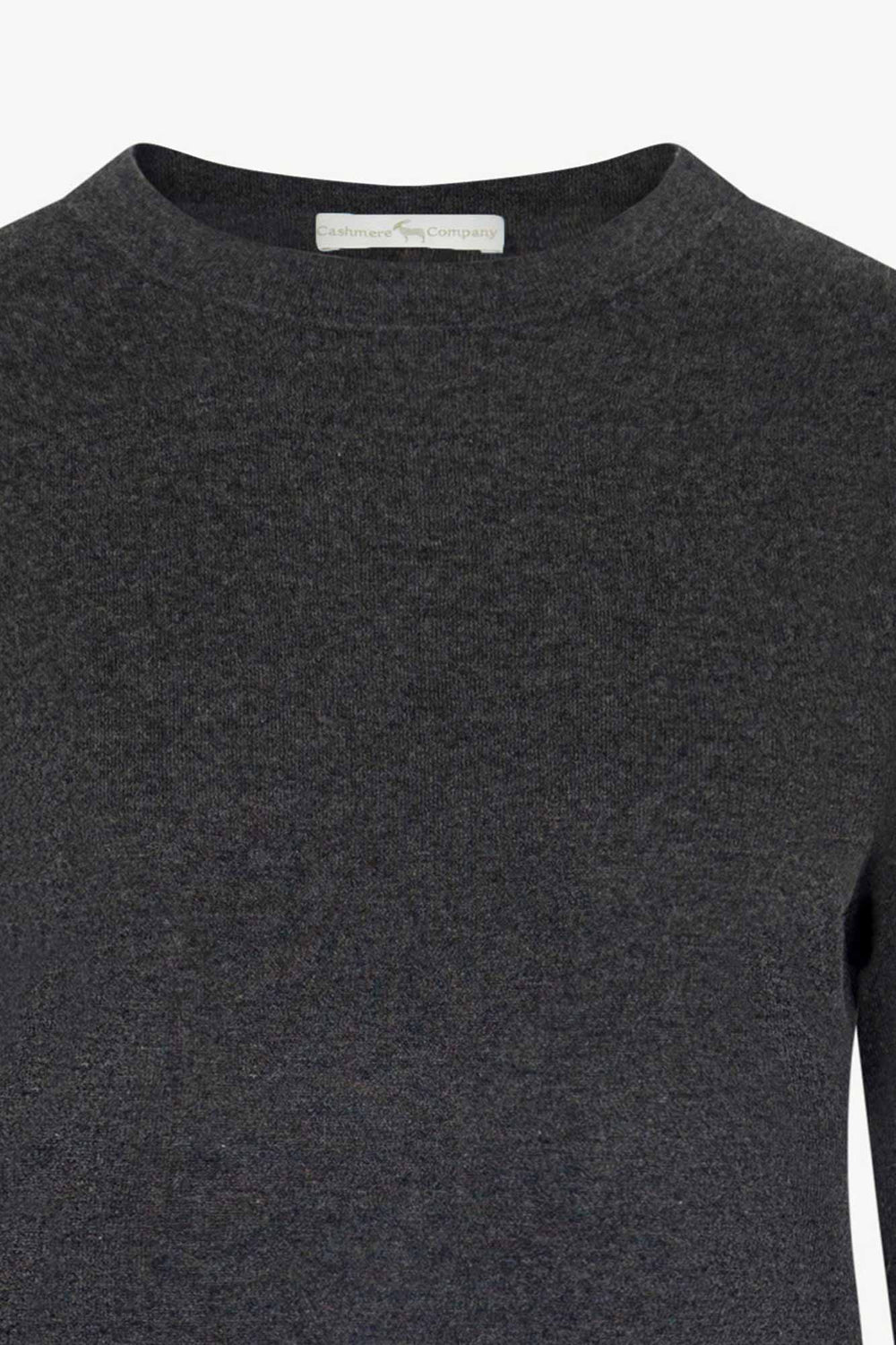 Maglia Girocollo in Seta Cashmere Extrafine Grigio