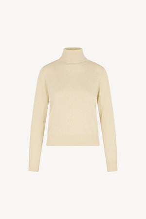 Maglia Dolcevita in Seta Cashmere Extrafine Avorio