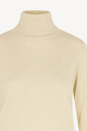 Maglia Dolcevita in Seta Cashmere Extrafine Avorio