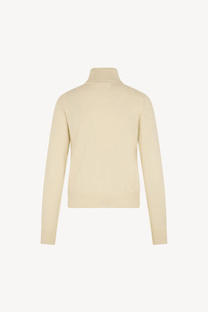 Maglia Dolcevita in Seta Cashmere Extrafine Avorio