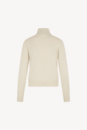 Maglia Dolcevita in Seta Cashmere Extrafine Avorio