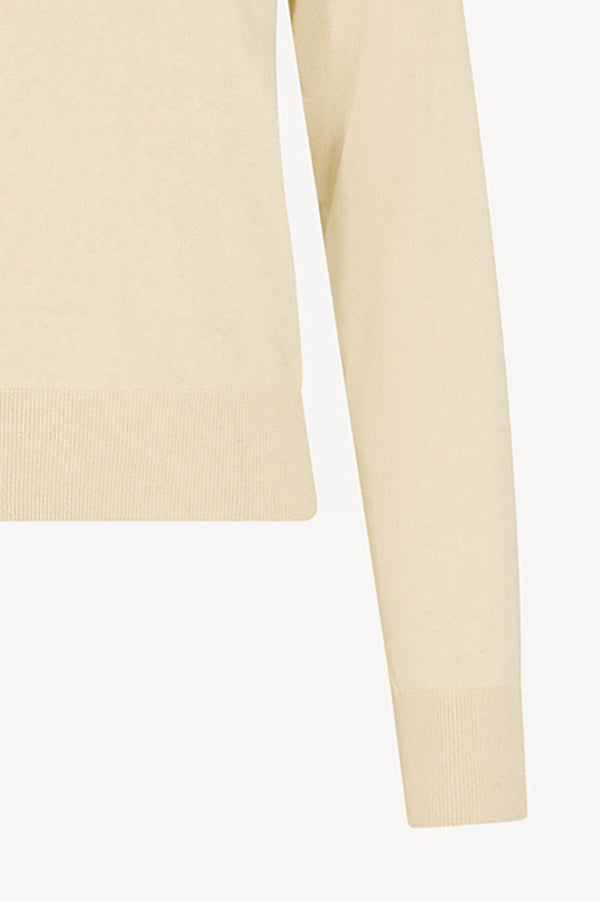 Maglia Dolcevita in Seta Cashmere Extrafine Avorio