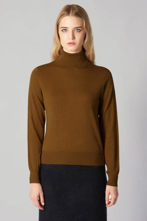 Maglia Dolcevita in Seta Cashmere Extrafine Avorio