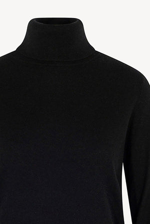 Maglia Dolcevita in Seta Cashmere Extrafine Nero