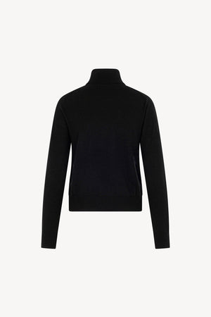 Maglia Dolcevita in Seta Cashmere Extrafine Nero