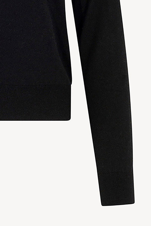 Maglia Dolcevita in Seta Cashmere Extrafine Nero