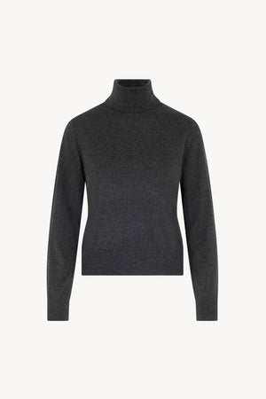 Maglia Dolcevita in Seta Cashmere Extrafine Grigio