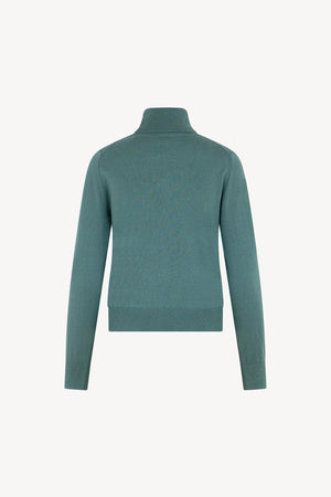 Maglia Dolcevita in Seta Cashmere Extrafine Lichene