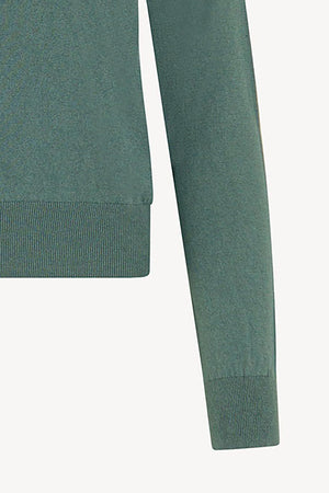 Maglia Dolcevita in Seta Cashmere Extrafine Lichene