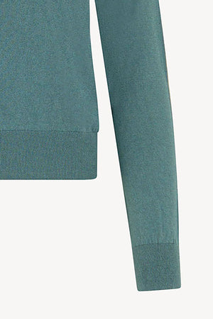 Maglia Dolcevita in Seta Cashmere Extrafine Lichene