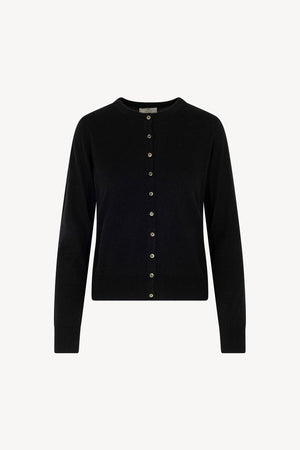 Cardigan in Seta Cashmere Extrafine Nero