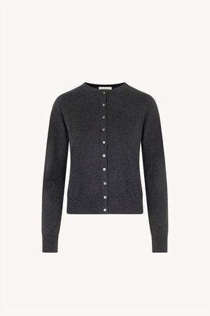 Cardigan in Seta Cashmere Extrafine Grigio