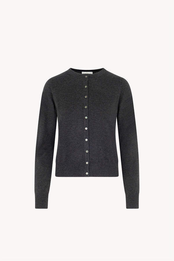 Cardigan in Seta Cashmere Extrafine Grigio