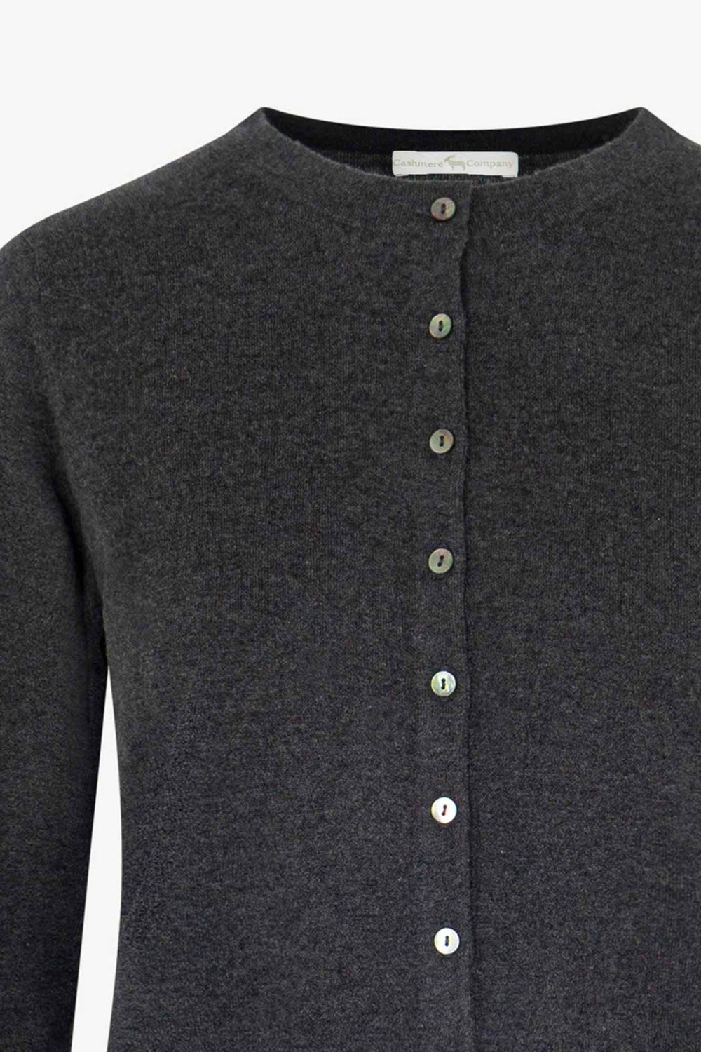 Cardigan in Seta Cashmere Extrafine Grigio