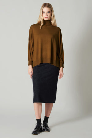 Dolcevita Over in Seta Cashmere Extrafine Grigio