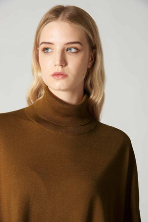 Dolcevita Over in Seta Cashmere Extrafine Terracotta