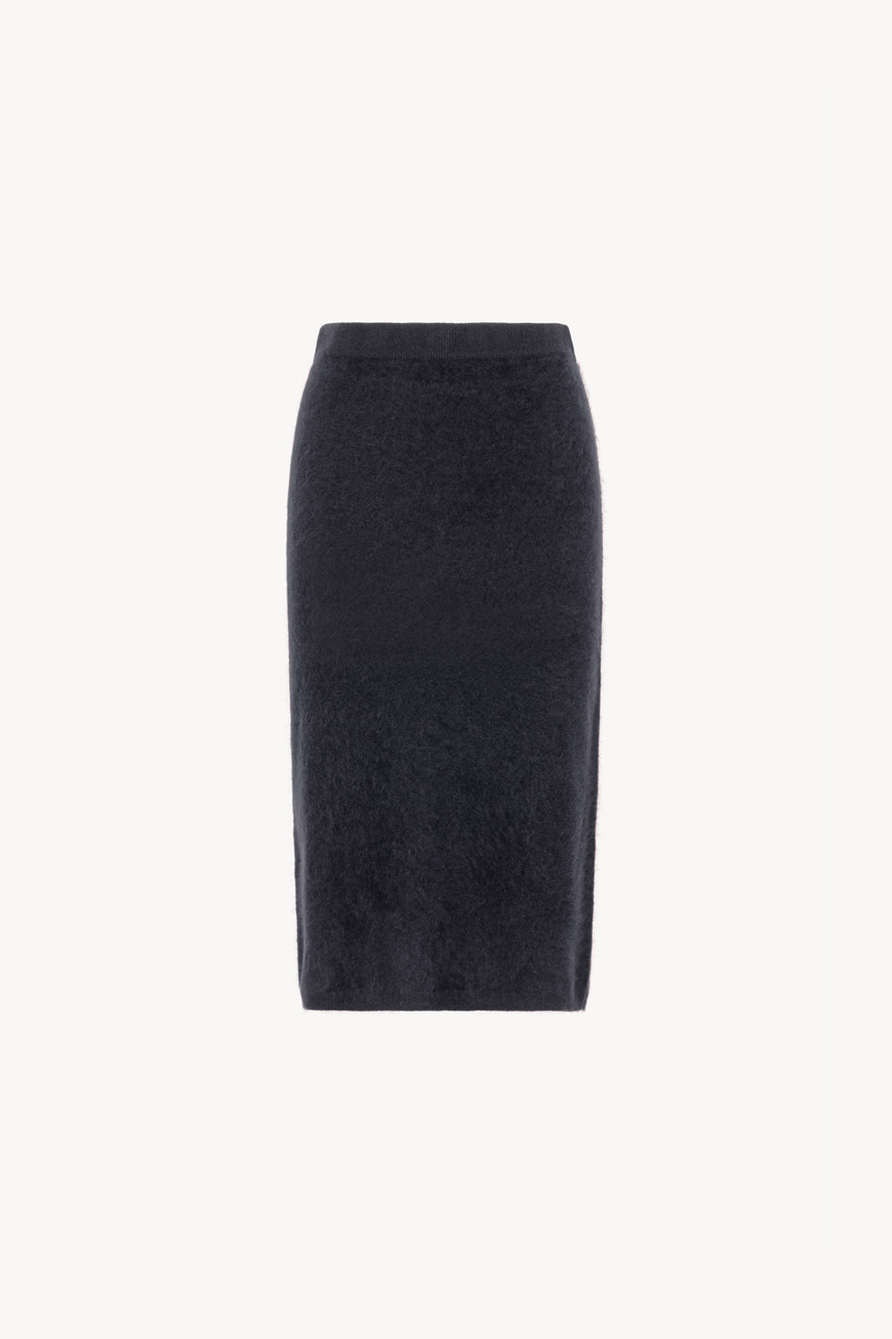 Gonna Longuette in Puro Cashmere Spazzolato Ardesia