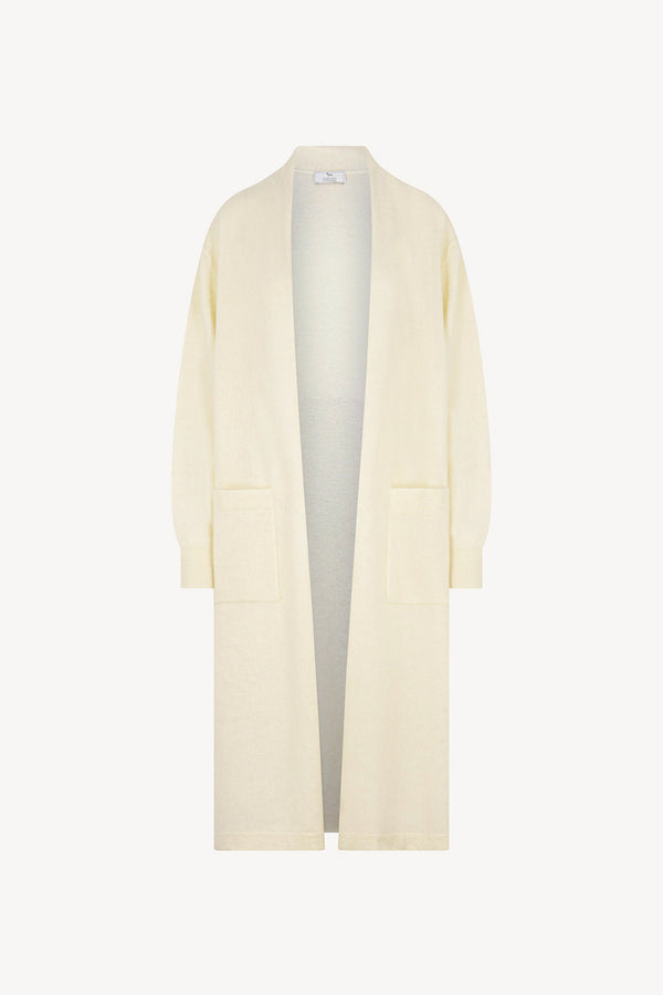 Cappotto in Puro Cashmere Spazzolato Latte