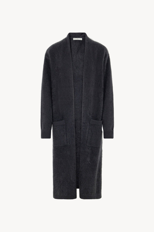 Cappotto in Puro Cashmere Spazzolato Ardesia