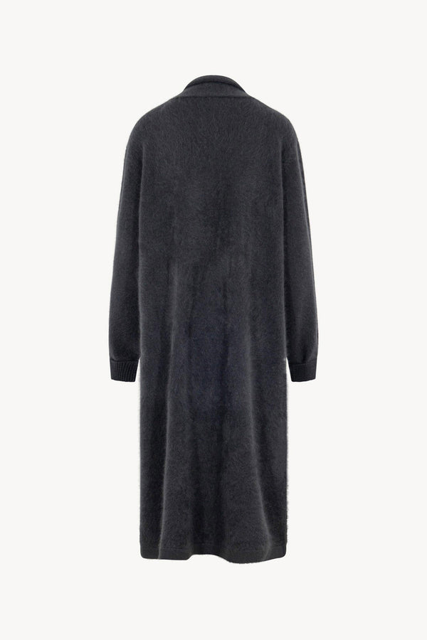 Cappotto in Puro Cashmere Spazzolato Ardesia