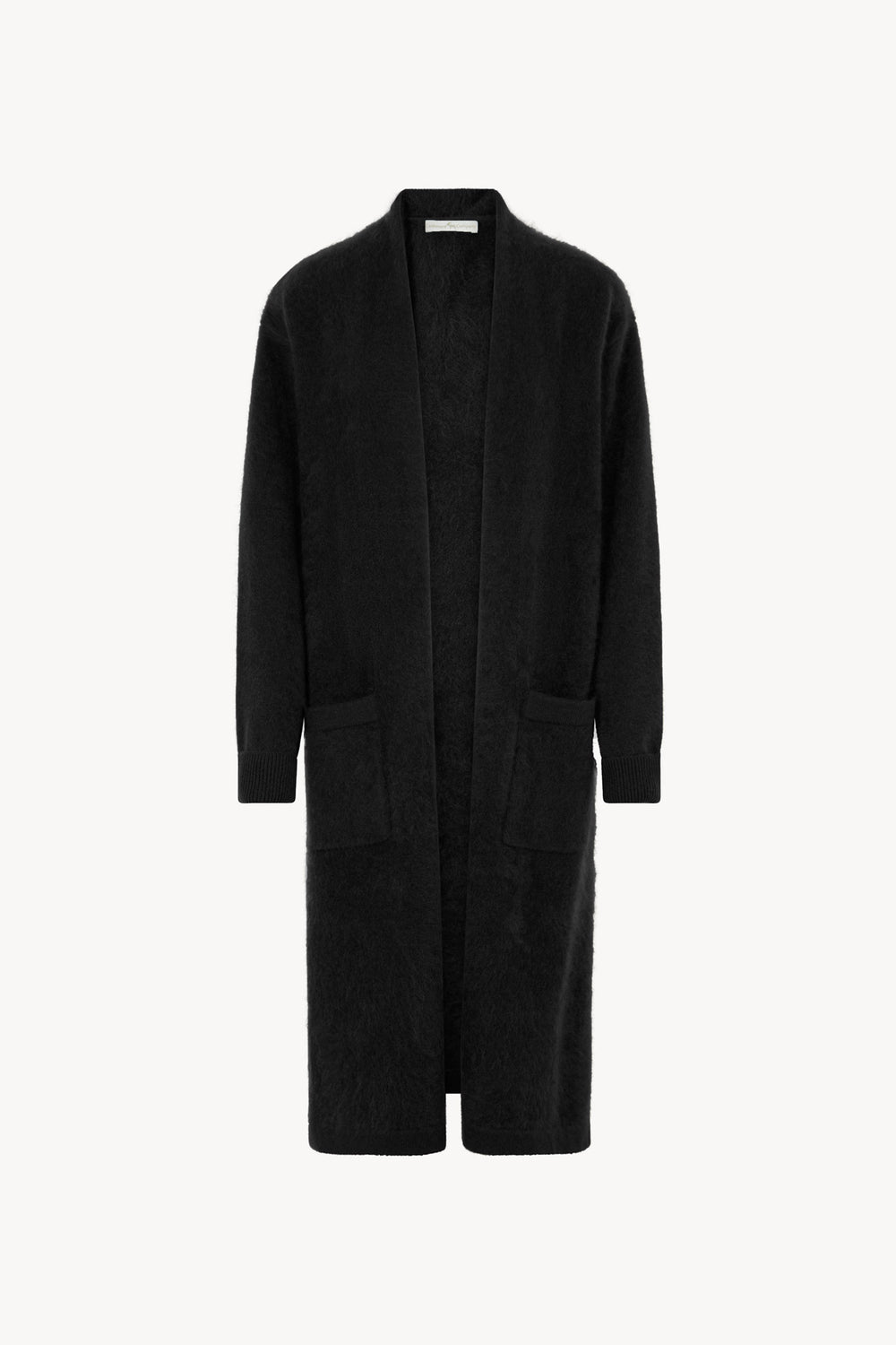 Cappotto in Puro Cashmere Spazzolato Nero