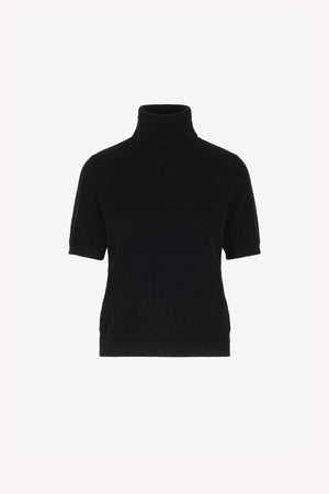 Dolcevita Mezza Manica in Puro Cashmere Nero