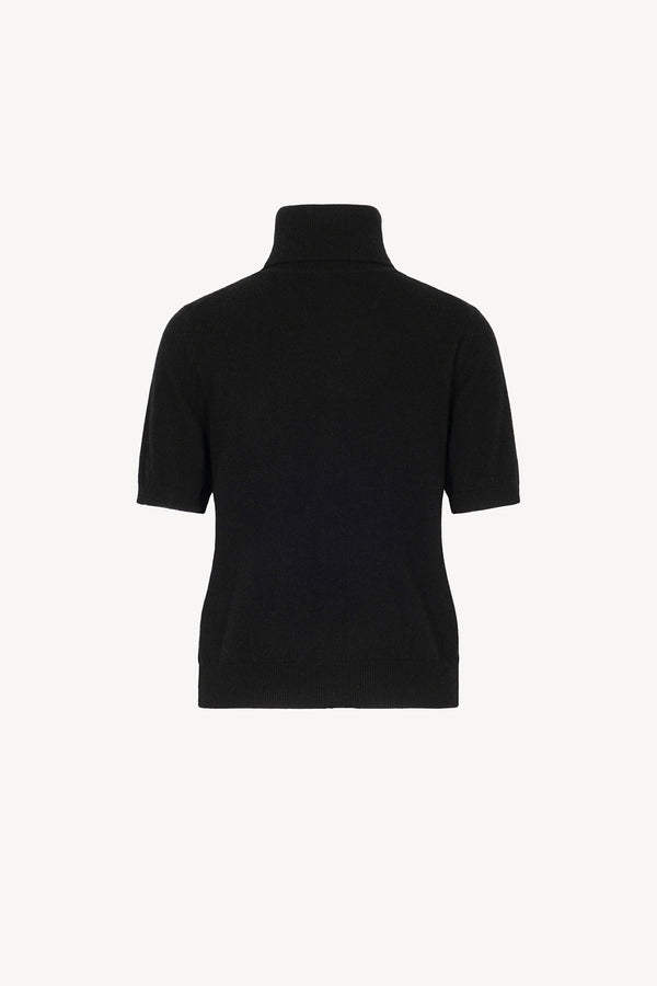 Dolcevita Mezza Manica in Puro Cashmere Nero