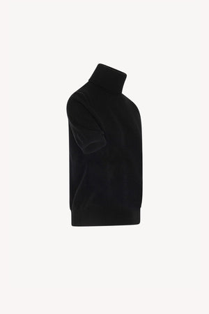 Dolcevita Mezza Manica in Puro Cashmere Nero