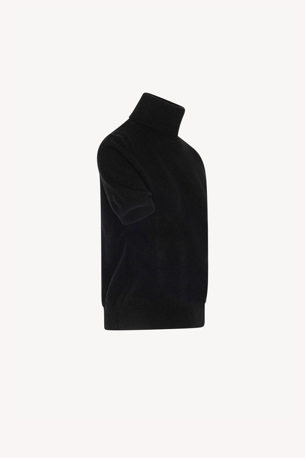 Dolcevita Mezza Manica in Puro Cashmere Nero