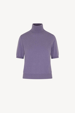 Dolcevita Mezza Manica in Puro Cashmere Malva