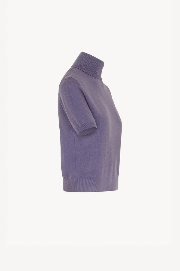 Dolcevita Mezza Manica in Puro Cashmere Malva