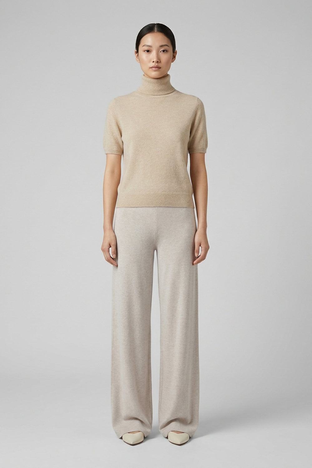 Dolcevita Mezza Manica in Puro Cashmere Avena