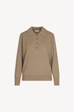 Dune Pure Cashmere Polo in Plain Stitch