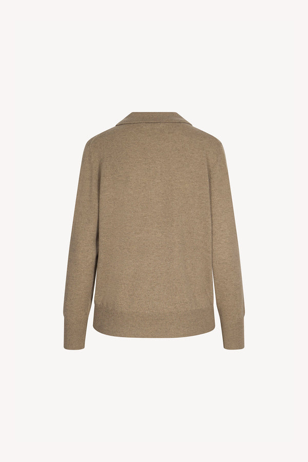 Dune Pure Cashmere Polo in Plain Stitch