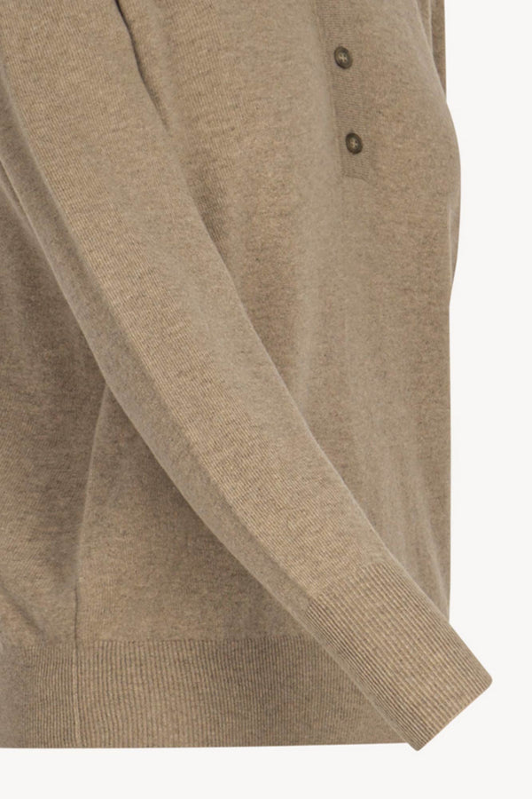 Dune Pure Cashmere Polo in Plain Stitch