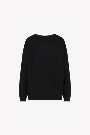 Cardigan Scollo a V in Puro Cashmere Nero