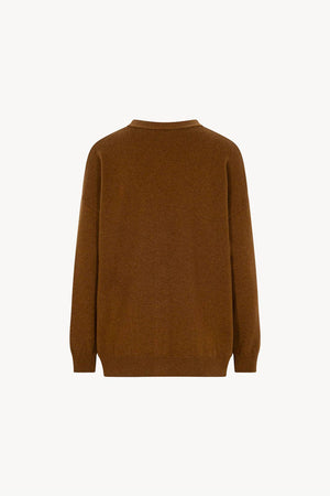 Terracotta Pure Cashmere V-neck Cardigan