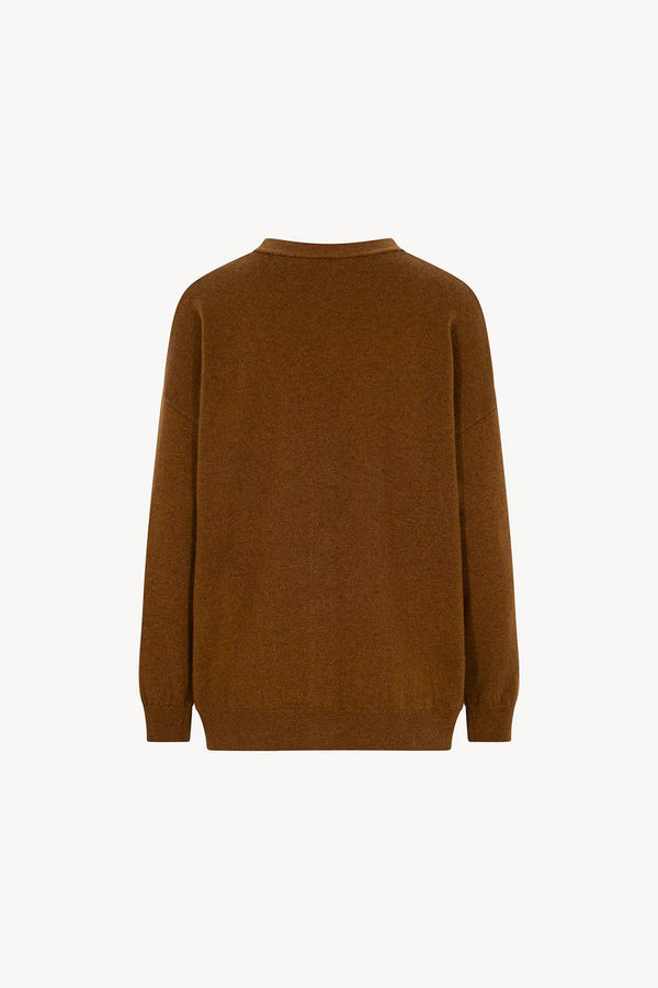 Terracotta Pure Cashmere V-neck Cardigan