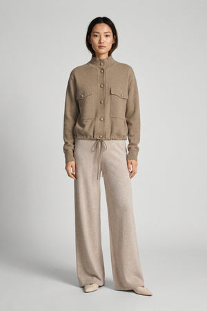 Dune Pure Cashmere Bomber Jacket in Milano Stitch