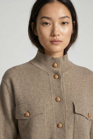 Dune Pure Cashmere Bomber Jacket in Milano Stitch