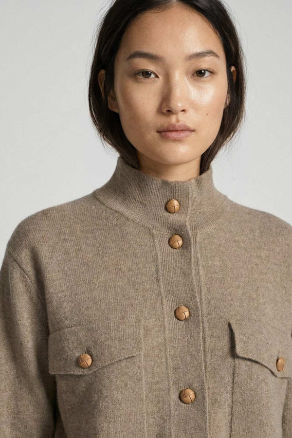 Dune Pure Cashmere Bomber Jacket in Milano Stitch