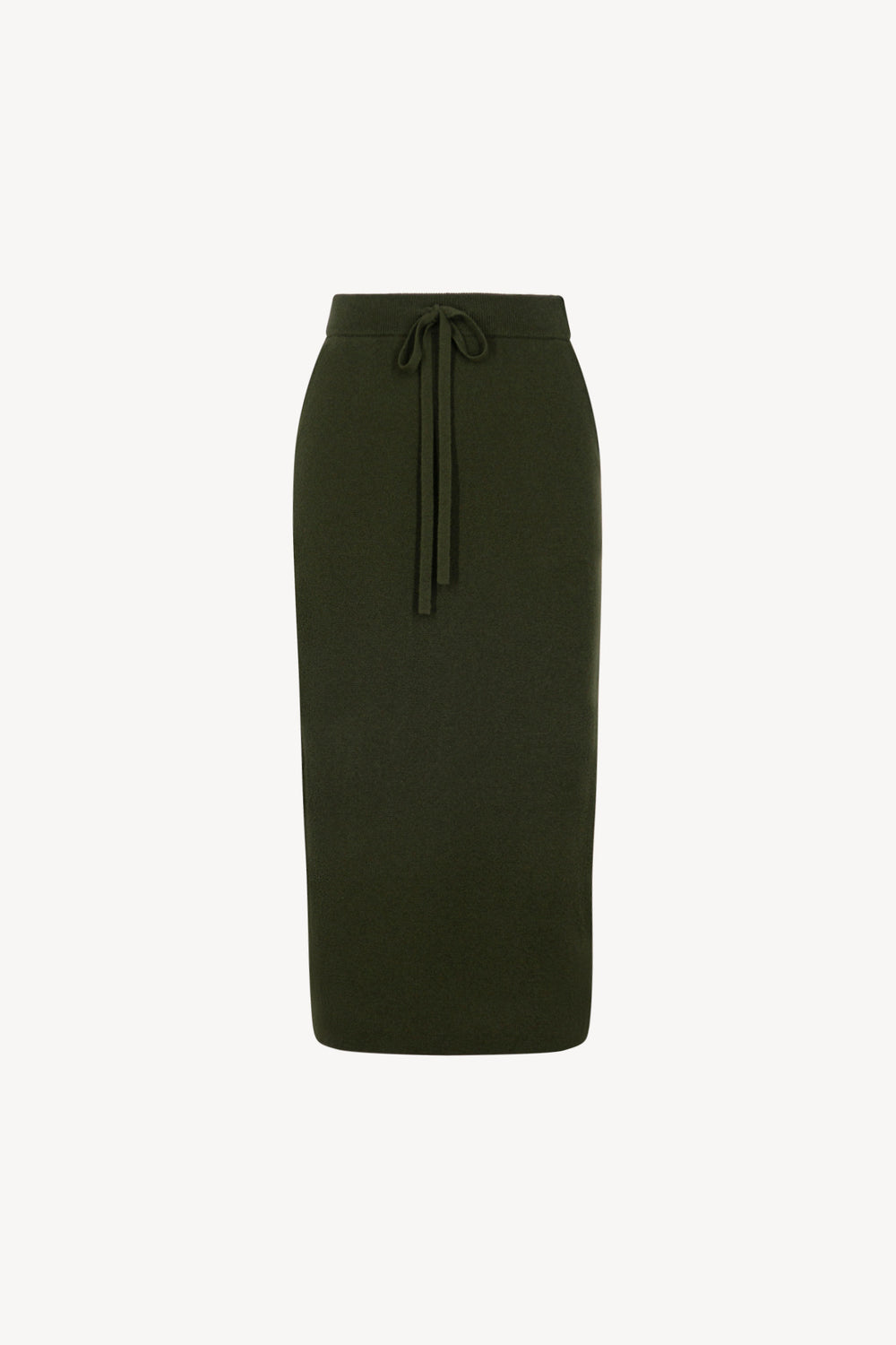 Gonna Lunga in Punto Stoffa in Puro Cashmere Foresta