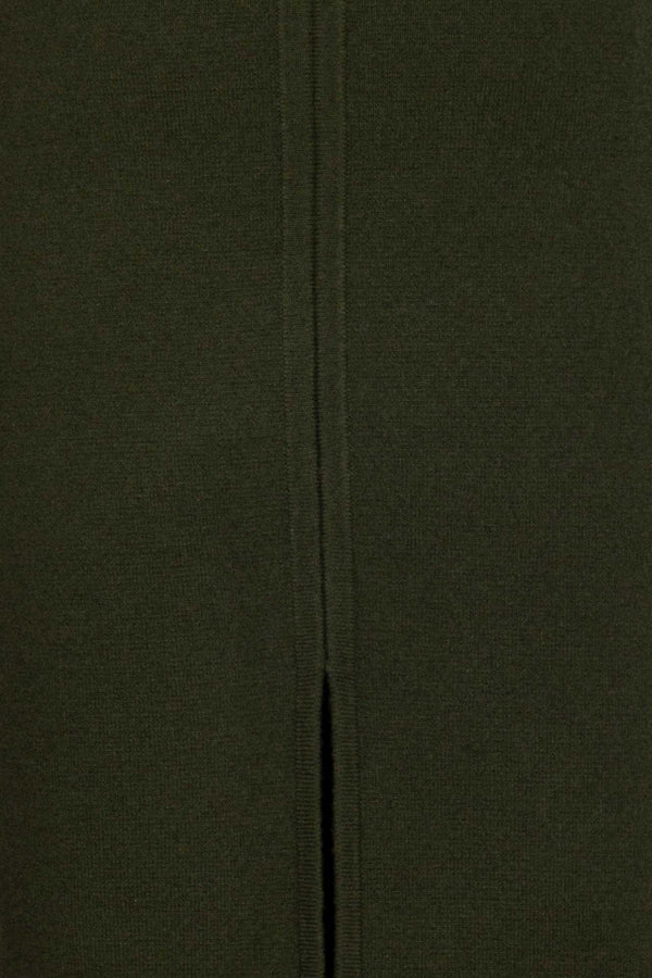 Gonna Lunga in Punto Stoffa in Puro Cashmere Foresta