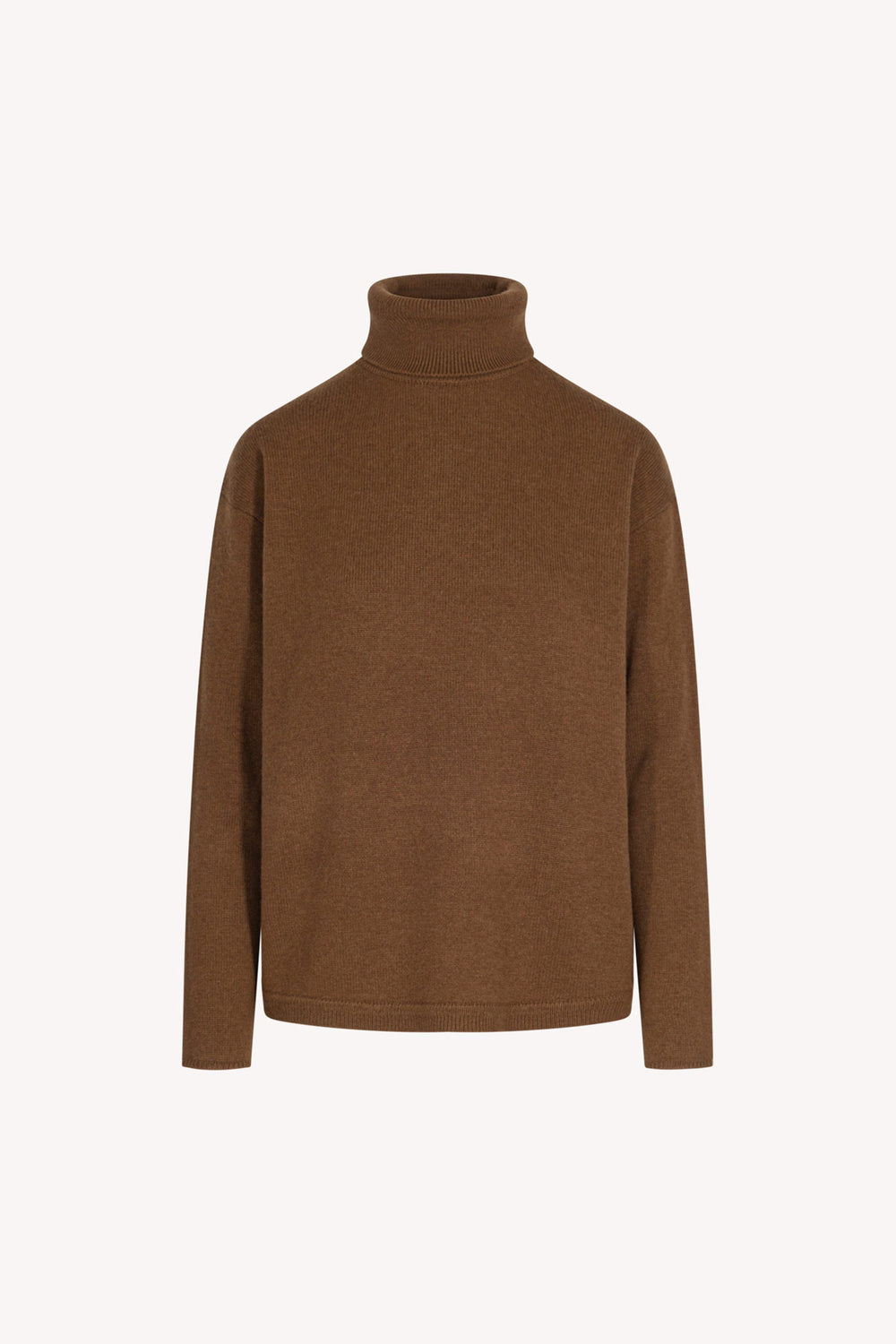 Terracotta Pure Cashmere 4-Ply Turtleneck Sweater