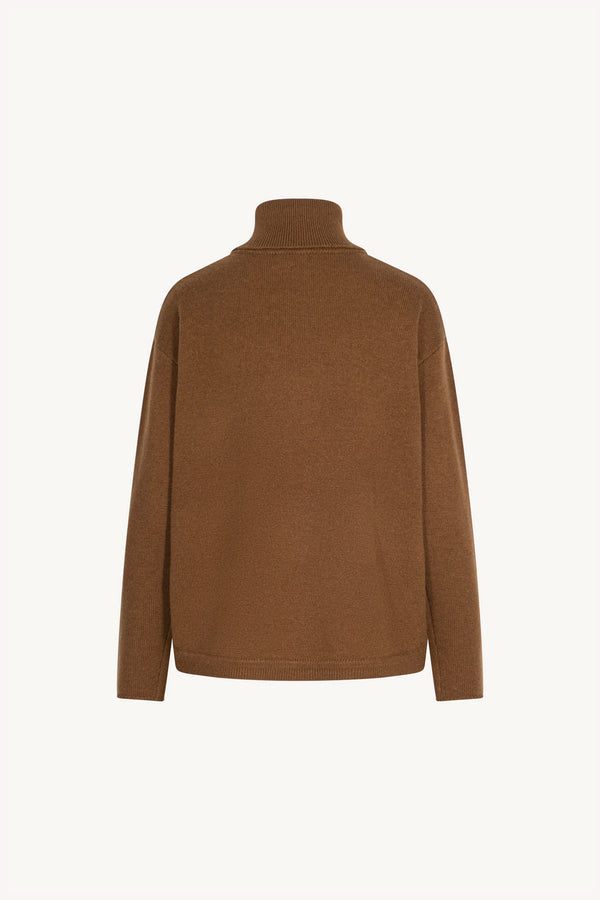 Dolcevita 4 Fili in Puro Cashmere Terracotta