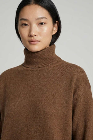 Dolcevita 4 Fili in Puro Cashmere Terracotta